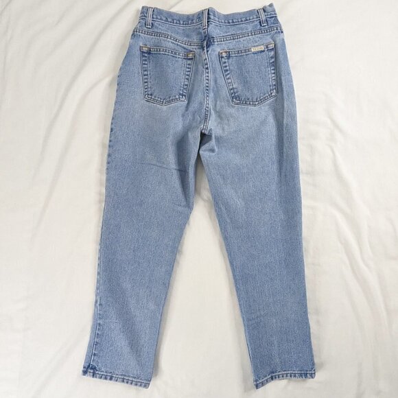 VTG Straight Leg Light Wash Denim 90s Mom Jeans - Picture 1 of 10
